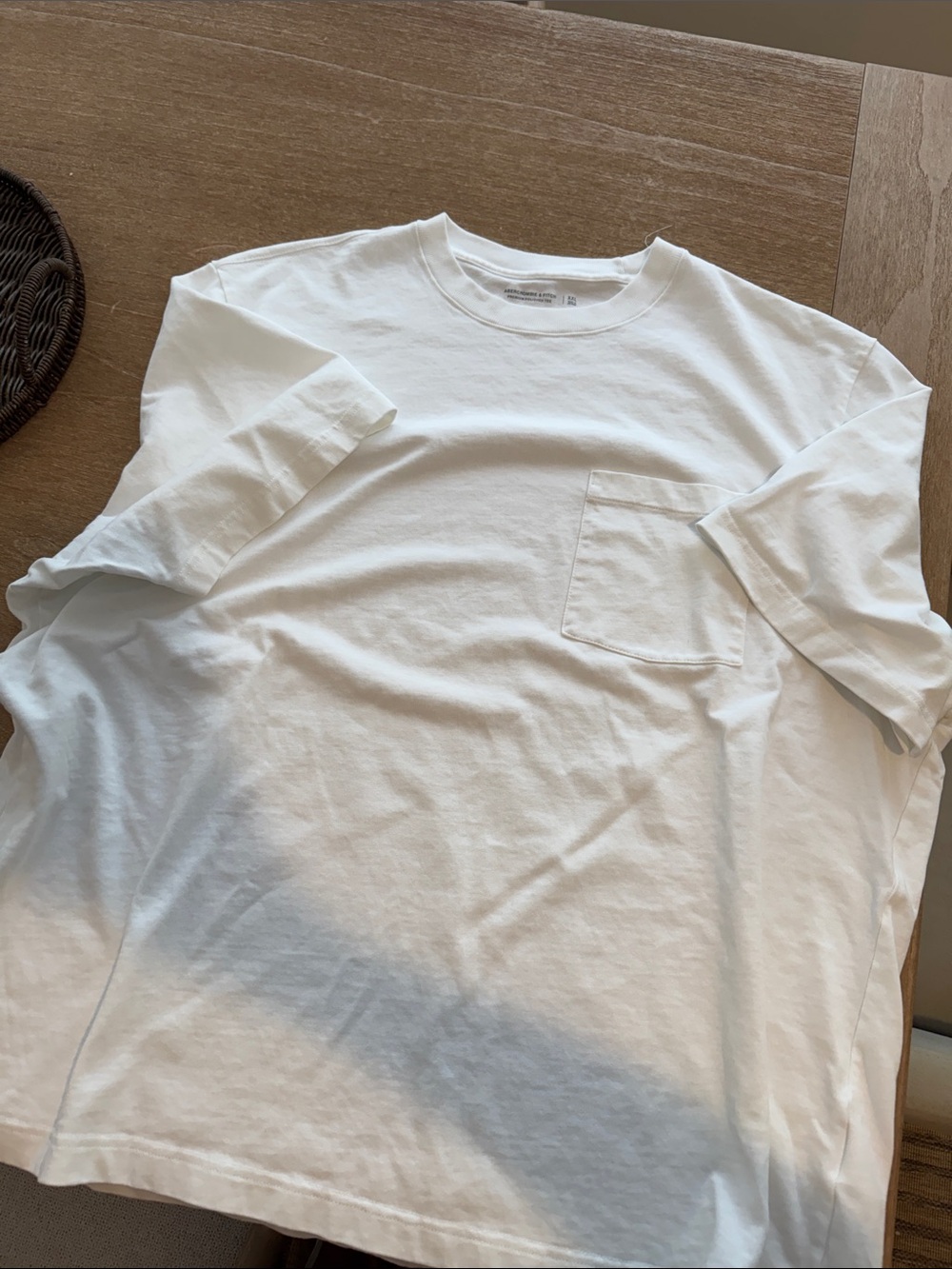 Abercrombie Premium White Pocket T-Shirt for Men